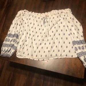 Off the shoulder shirt